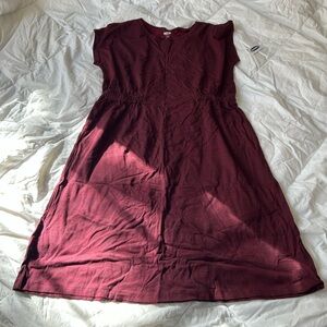 Burgundy Girl’s Dress